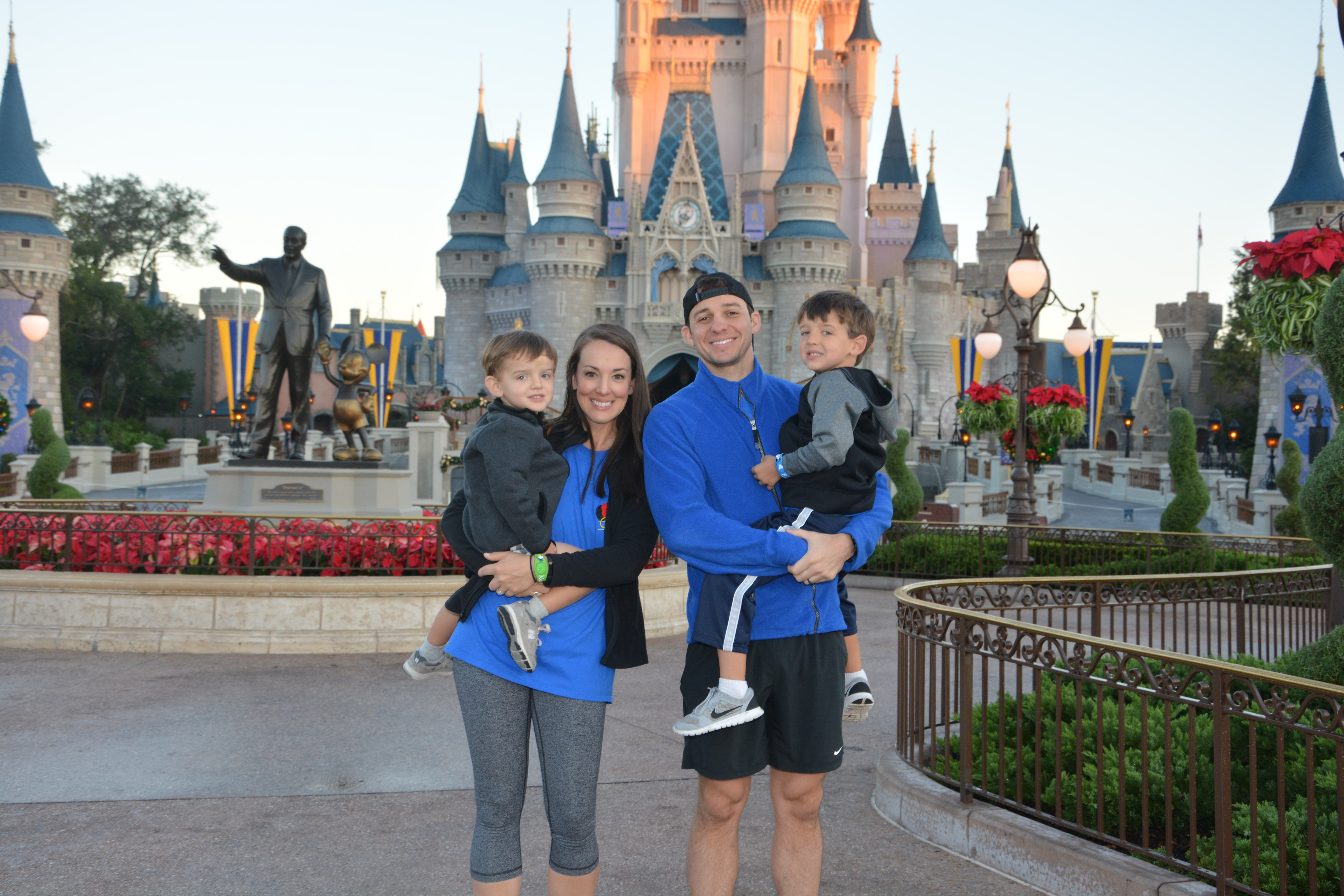 Claire Hebert and family at WDW