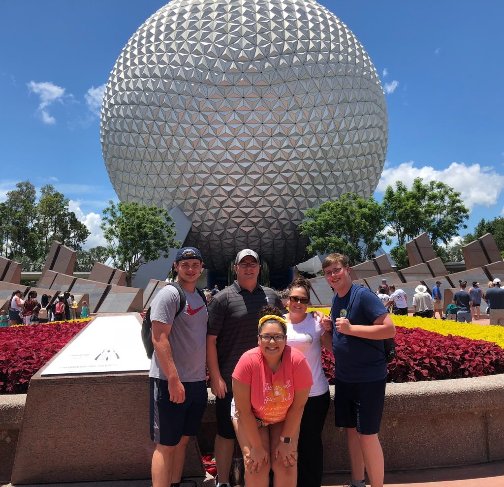 Steve Palmer & Family at EPCOT