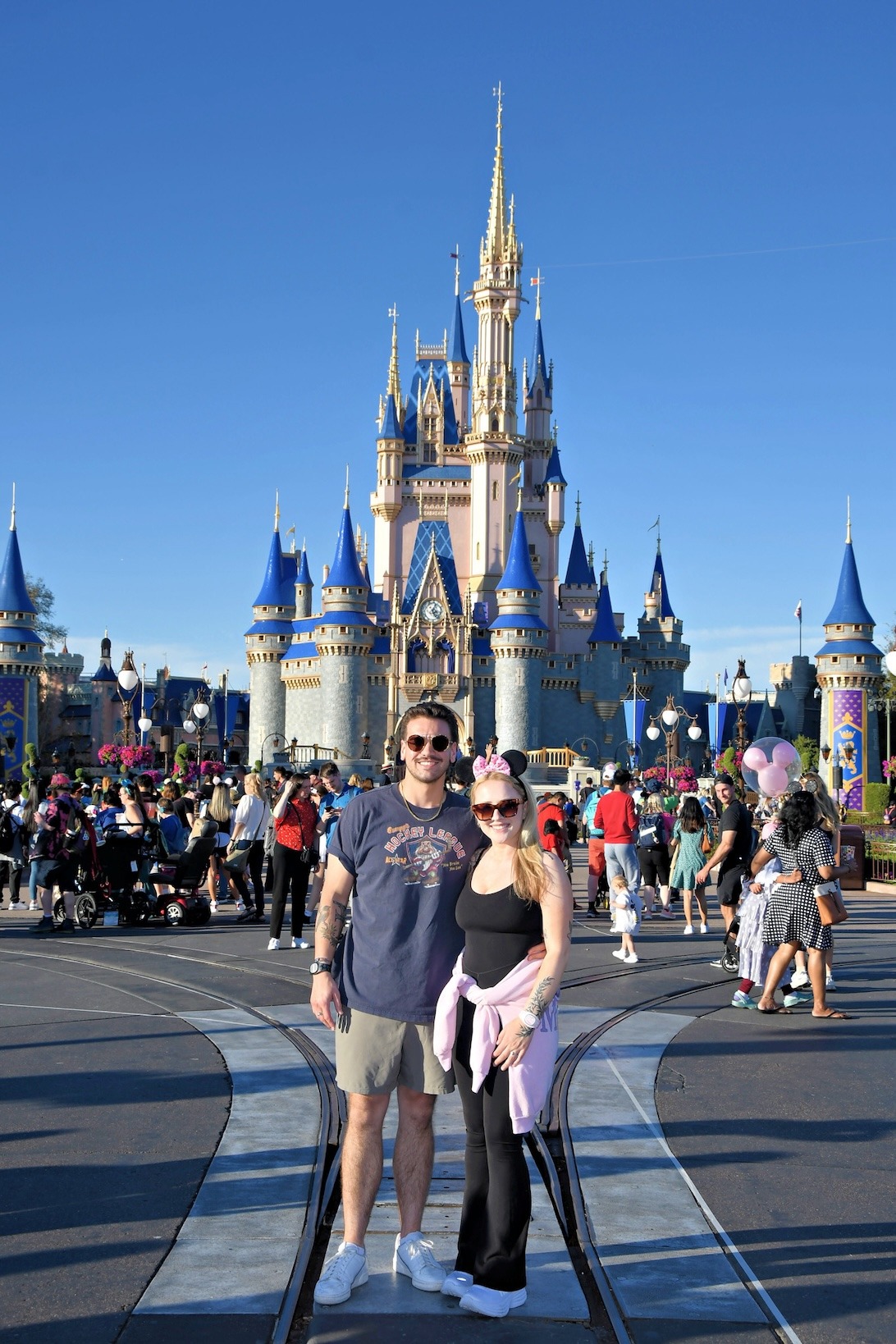 Adrienne Evans and family at WDW
