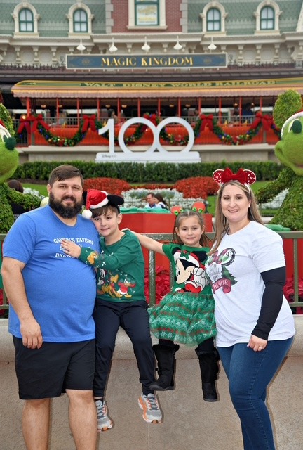 Brittani Harman and family at WDW