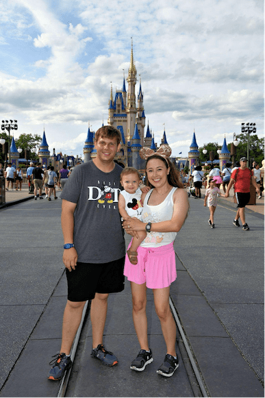 Katelyn Cosper and family at WDW