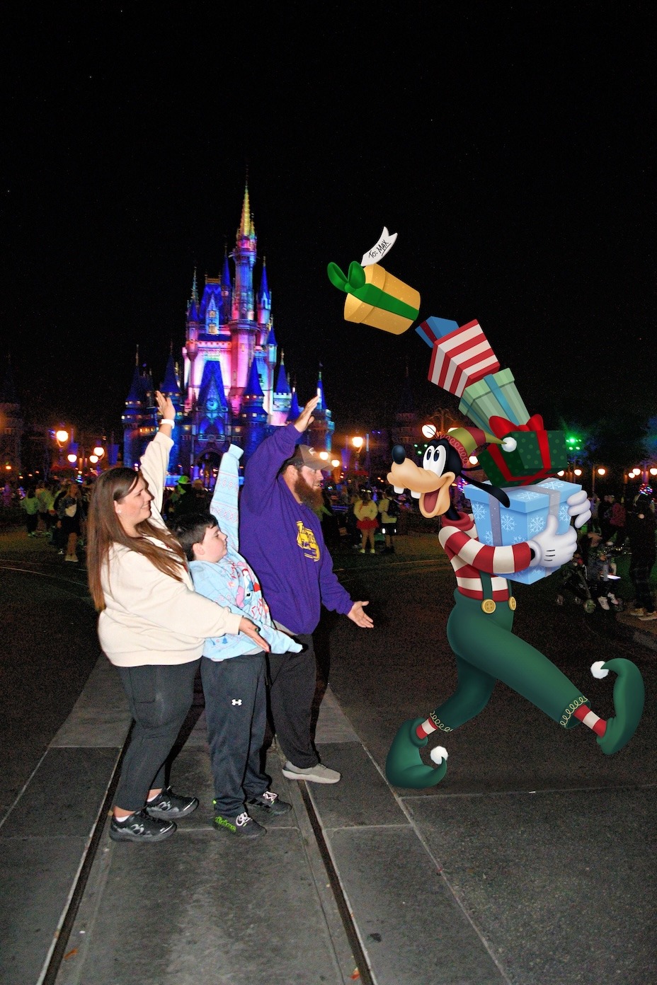 Ashleigh Robichaux and family at WDW