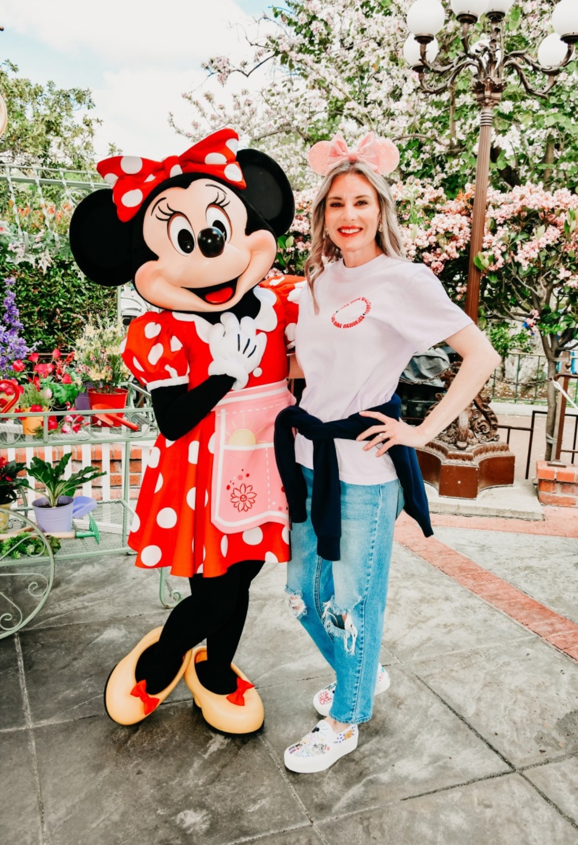 Ashley Jenkins and Minnie Mouse