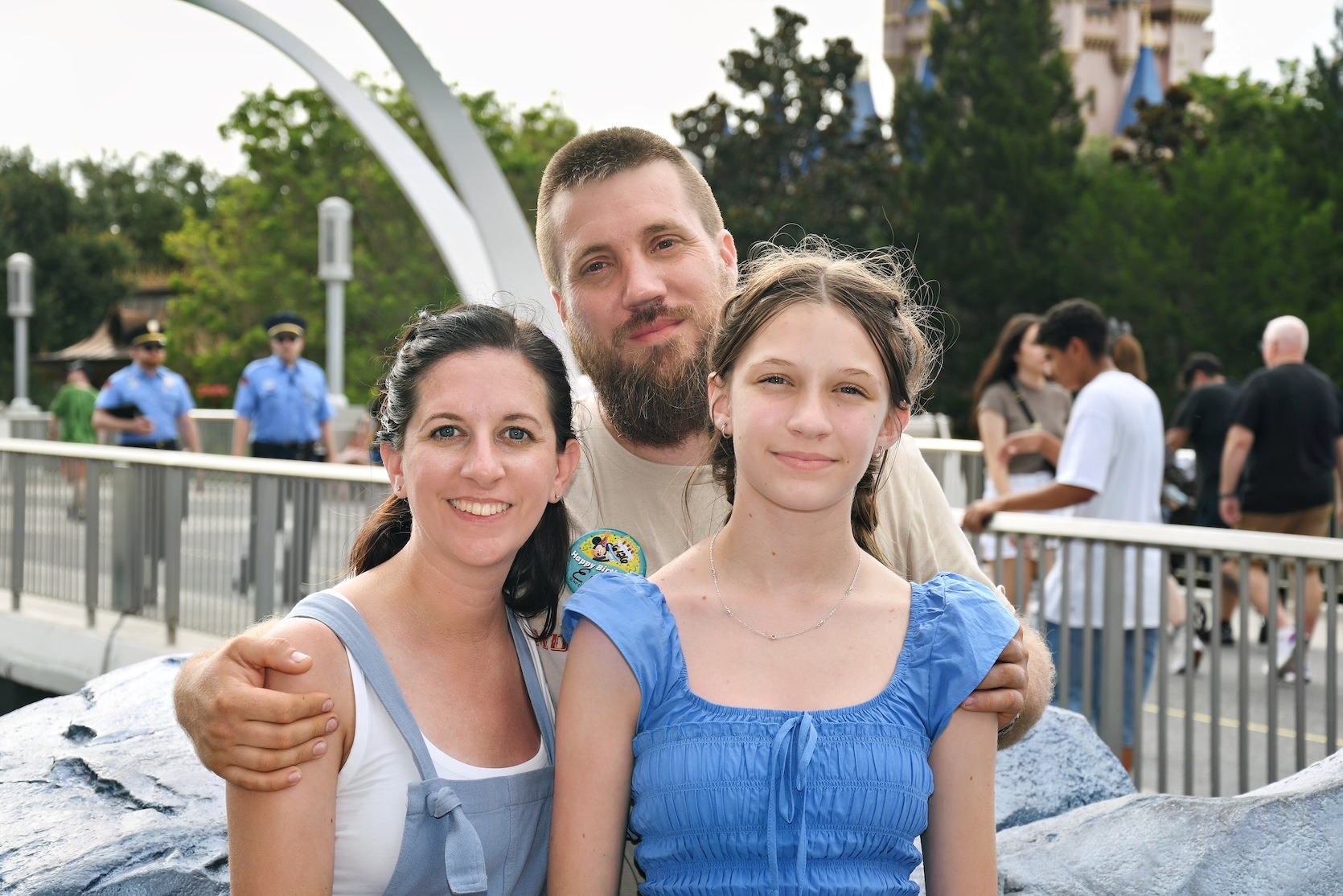 Chantelle Starkey and family at WDW