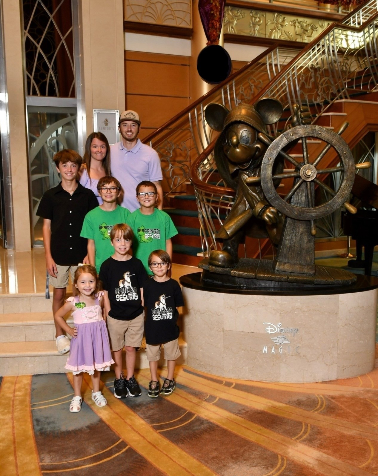 Desi Guillory and family on DCL