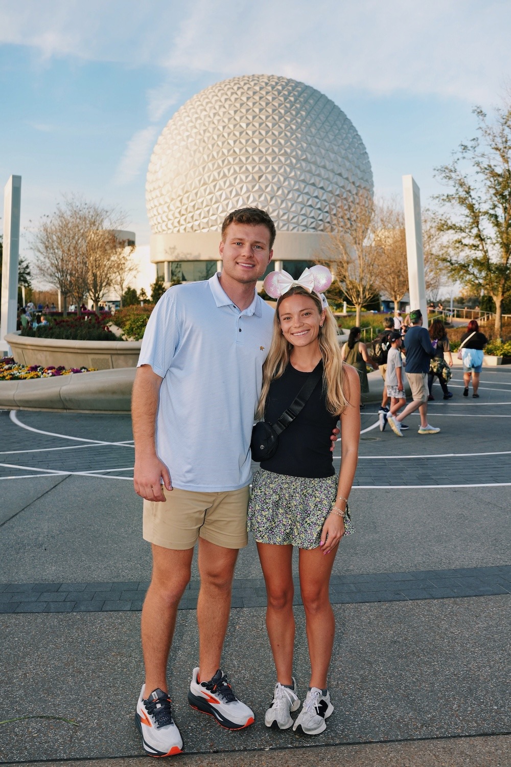 Gabrielle Hodson and family at EPCOT